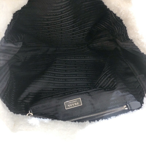 Prada Fur Tote Bag Black - Picture 11 of 16